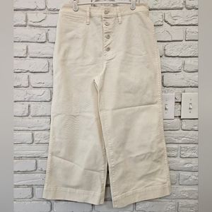 NWOT Madewell wide-leg crop pants petite 30
